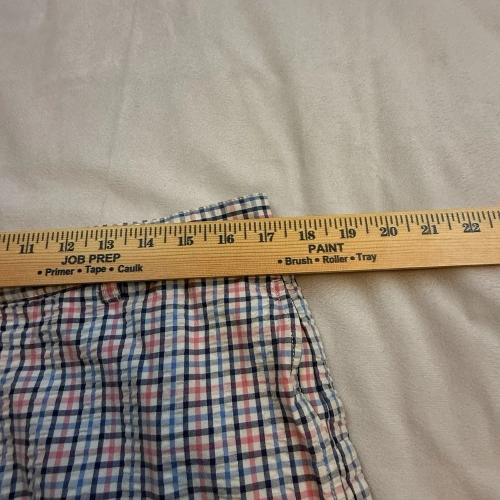 Vineyard Vines Men's Chino Club Short Size 34 Multicolor Plaid Blue Pink‎ White - Picture 5 of 9